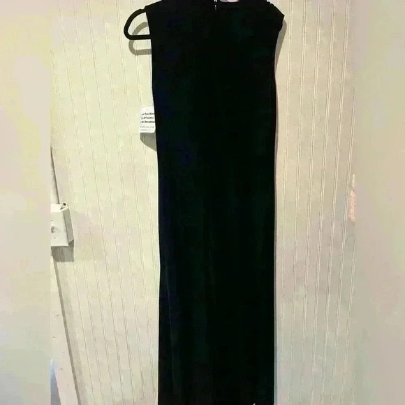Shoshanna midnight jones velvet asymmetrical maxi dress 10 NWT formal whimsigoth - Picture 8 of 11